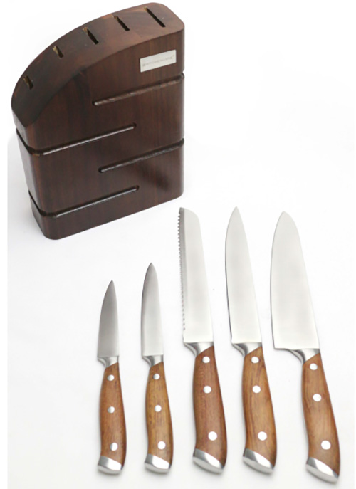 5 pcs knife set+block