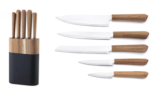 acacia wood kitchen knife