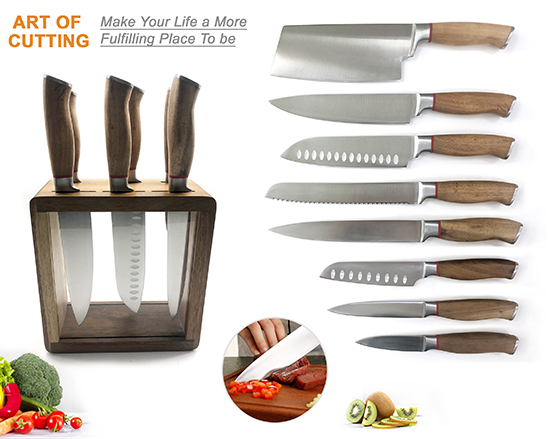 acacia wood kitchen knife