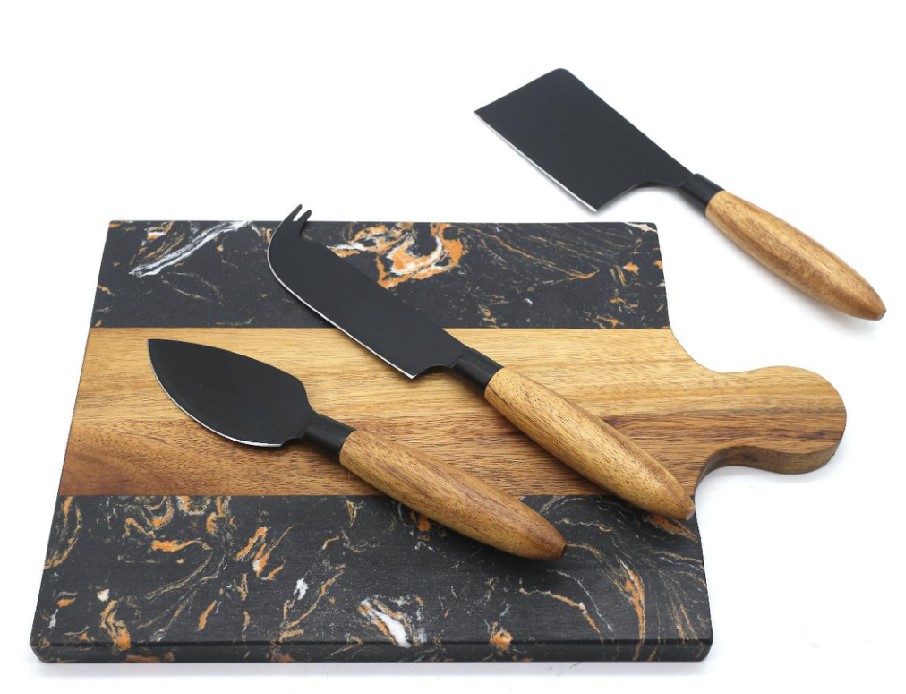 marble acacia wood cutting board