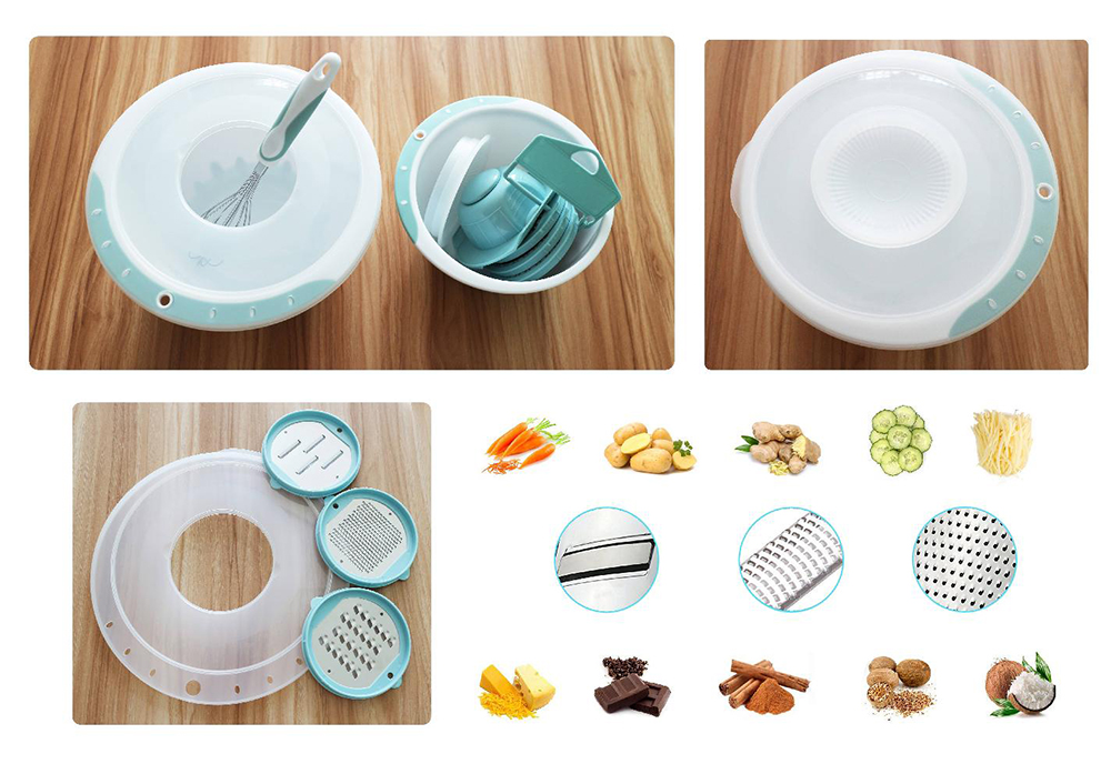 non-stickl mixing bowl with grater