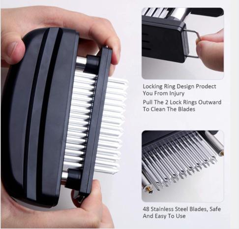 stainless steel meat tenderizer