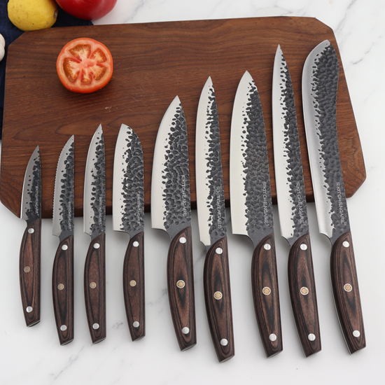 kitchen knife with hammer blade