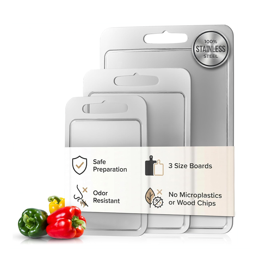 3pcs stainless steel cutting board set
